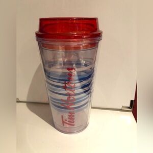 Tim Hortons Red and Blue Tumbler